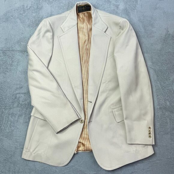 Vintage Nino Cerruti Beige Sport Coat – Society Brand Ltd 1970s Tailored - Picture 1 of 16
